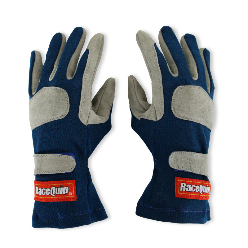 RaceQuip Blue 1-Layer SFI-1 Glove - Medium - 351023RQP Photo - Primary