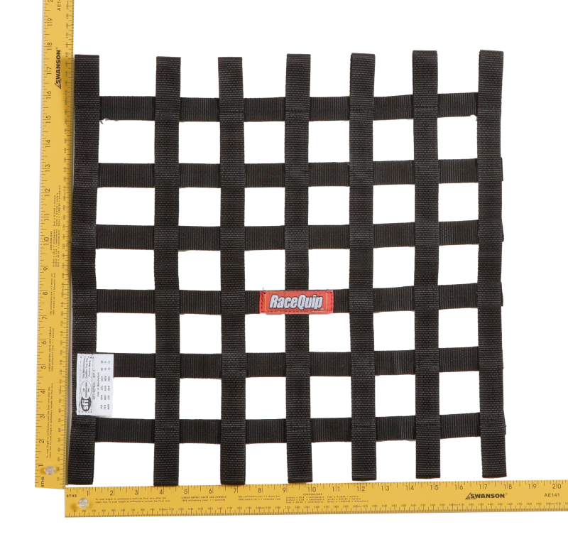 RaceQuip Black 18 X 18 SFI Ribbon Net - 726003RQP Photo - Primary