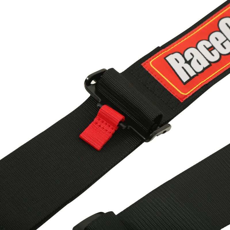 RaceQuip Black SFI CAMLOCK 6pt PU Lap Seat Belt - 744004RQP Photo - Close Up