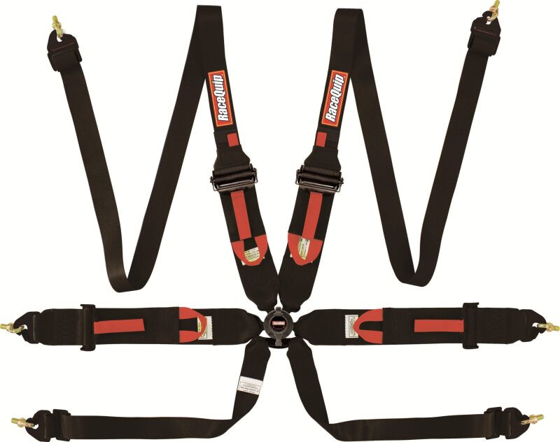 RaceQuip Black FIA CAMLOCK 6pt Pull Up Lap FHR - 854004RQP Photo - Primary