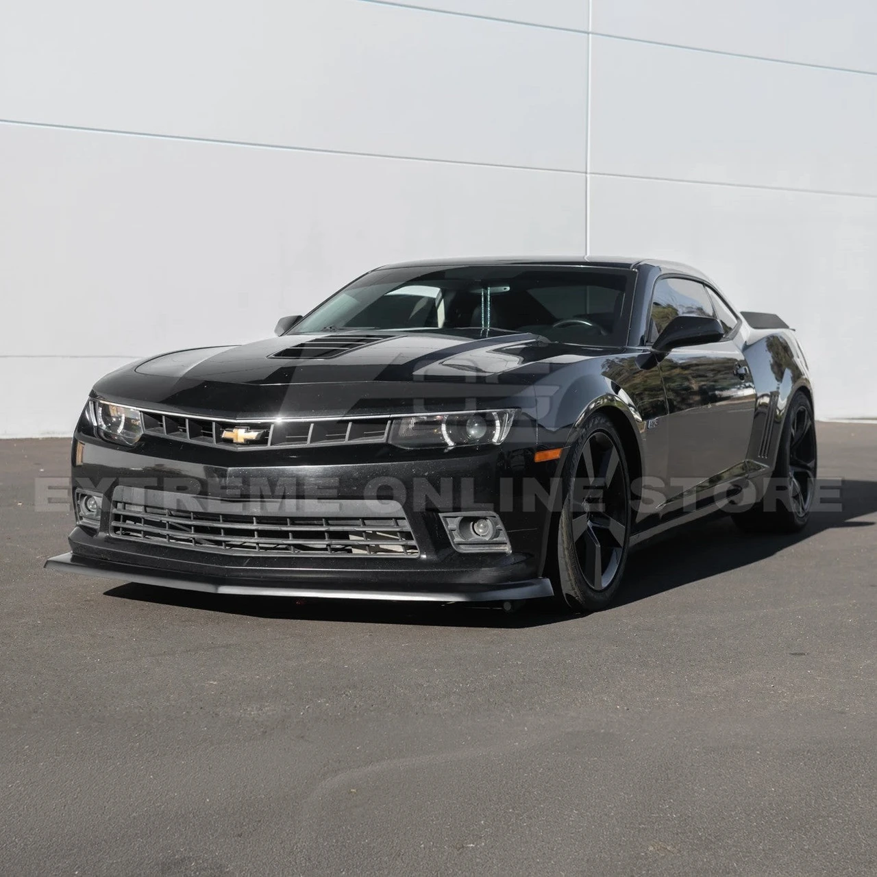 EOS Z28 Style Front Splitter - Matte Black - 14-15 Camaro SS (FLIP-840-ABS)