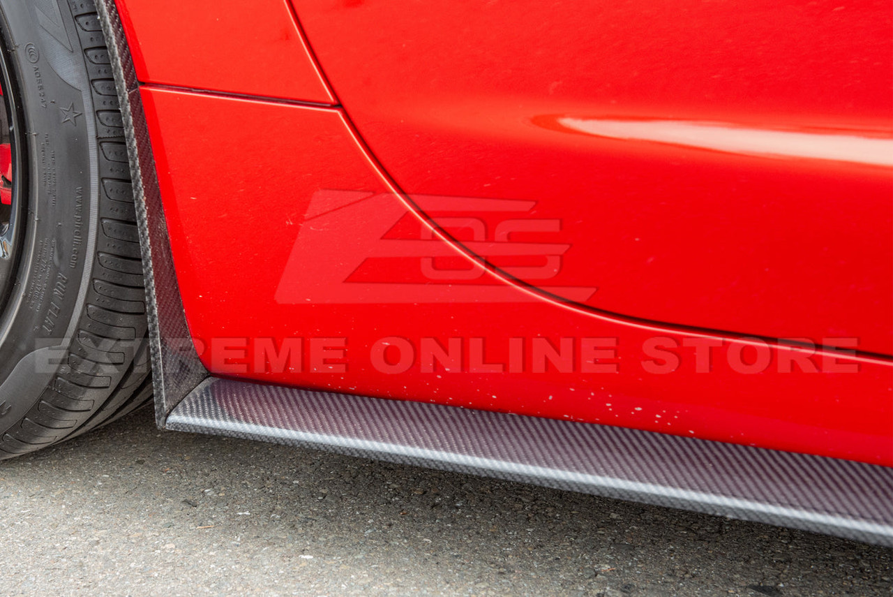 EOS ZR1 Style Side Skirts - Carbon Fiber - C5 Corvette