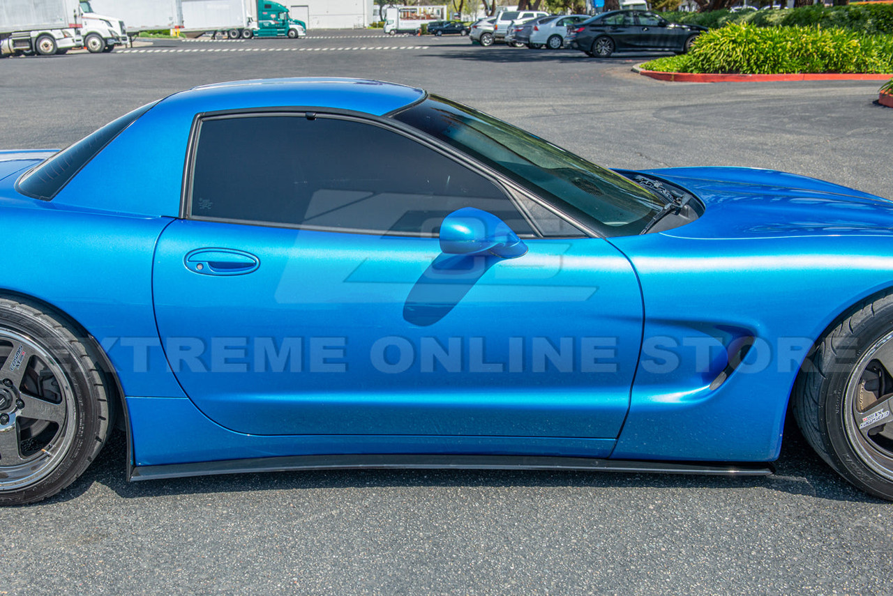 EOS ZR1 Style Side Skirts - Matte Black - C5 Corvette