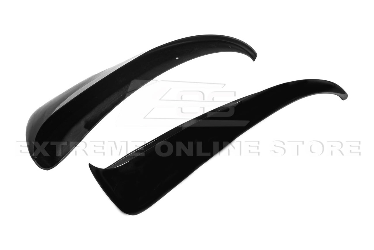 EOS Extended Splash Guards - Rear - Matte Black - C5 Corvette