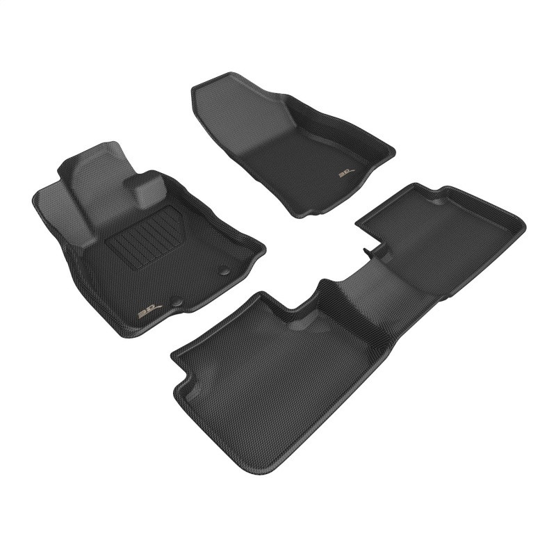 3D MAXpider 25-26 Subaru Forester Kagu 1st & 2nd Row Floor Mat - Black (3pc) - L1SB04301509 Photo - Primary