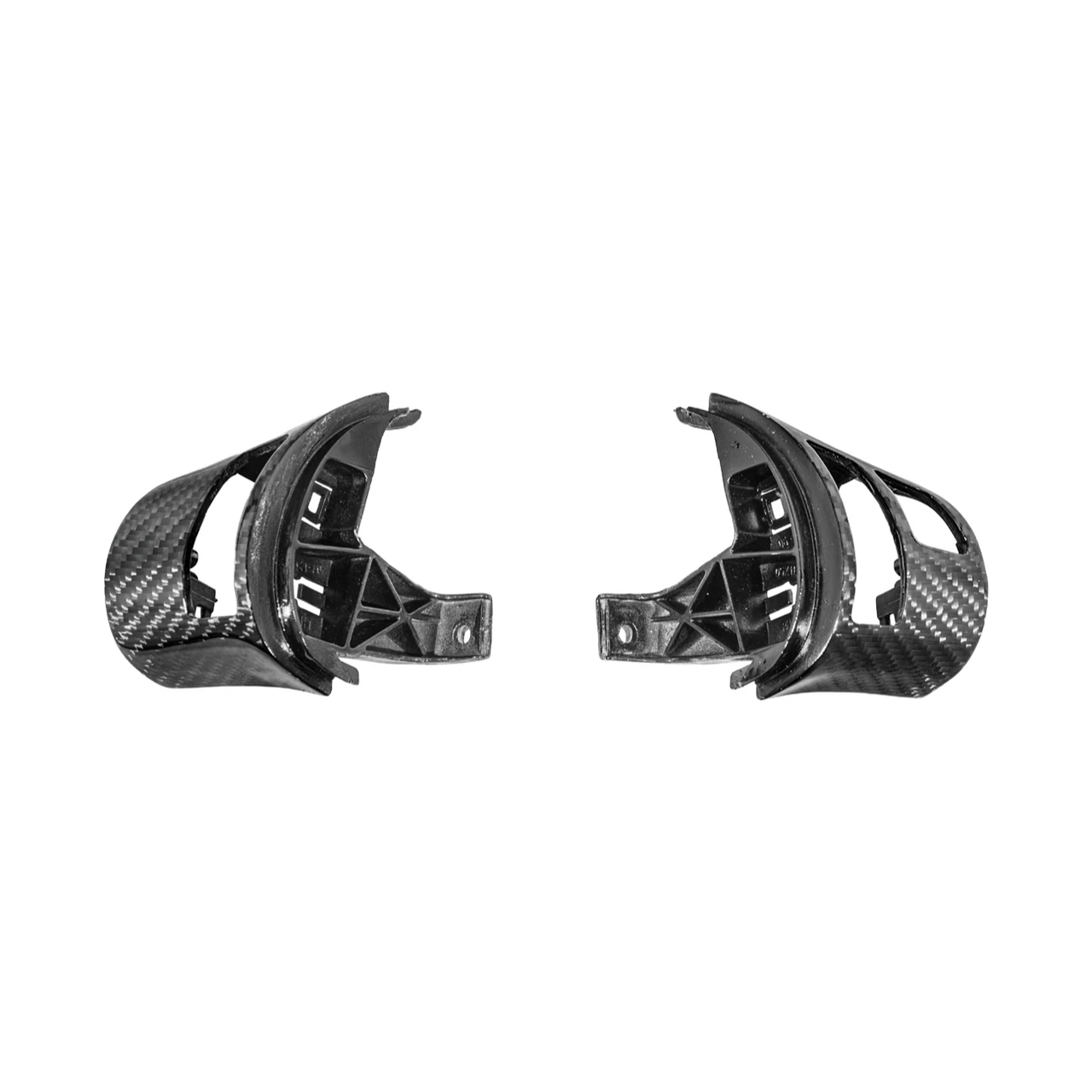 EOS Carbon Fiber Steering Wheel Bezels - Audio & BT Cutout - 05-13 C6 Corvette (BC-C6-0513-003)