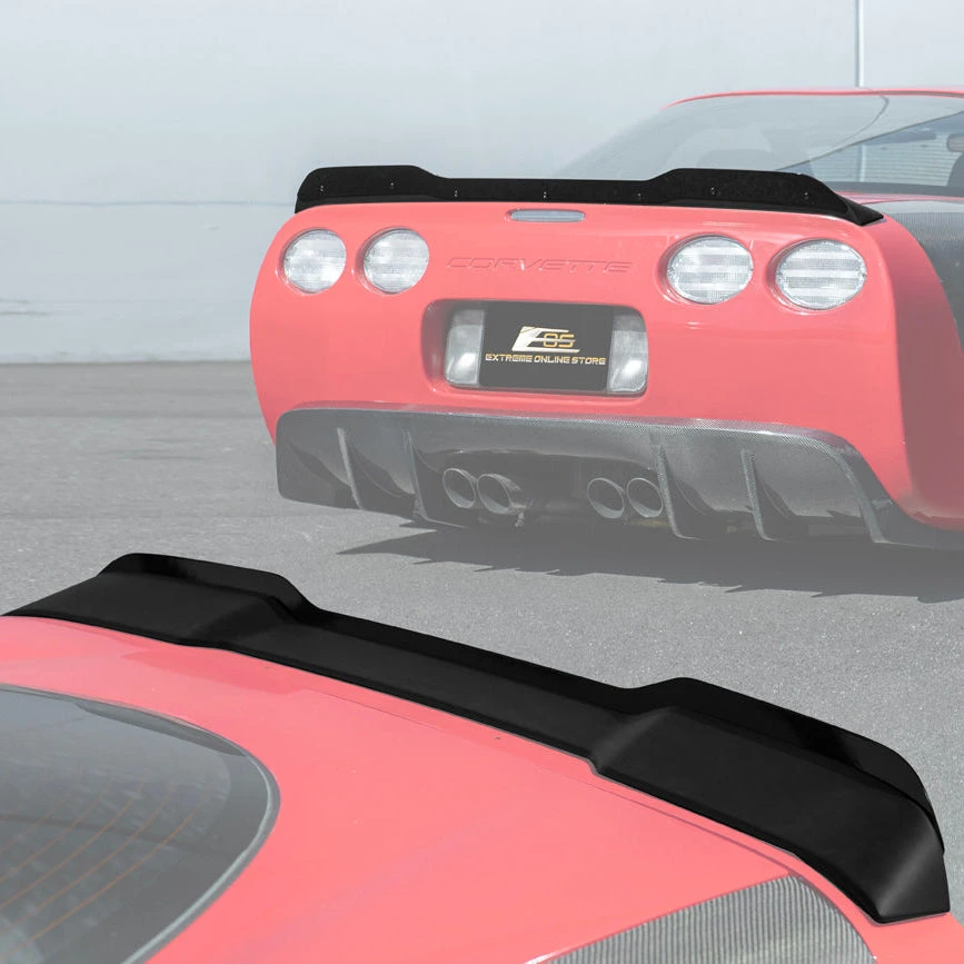 EOS ZR1 Extended Wickerbill Rear Spoiler - Matte Black - 97-04 C5 ...