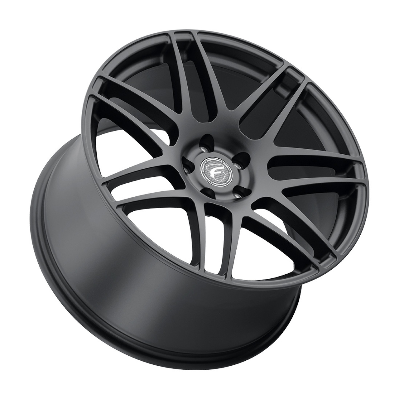 Forgestar F14 Wheels - 19x10 Fronts / 20x12 Rears - Satin Black - C7 Corvette GS / Z06