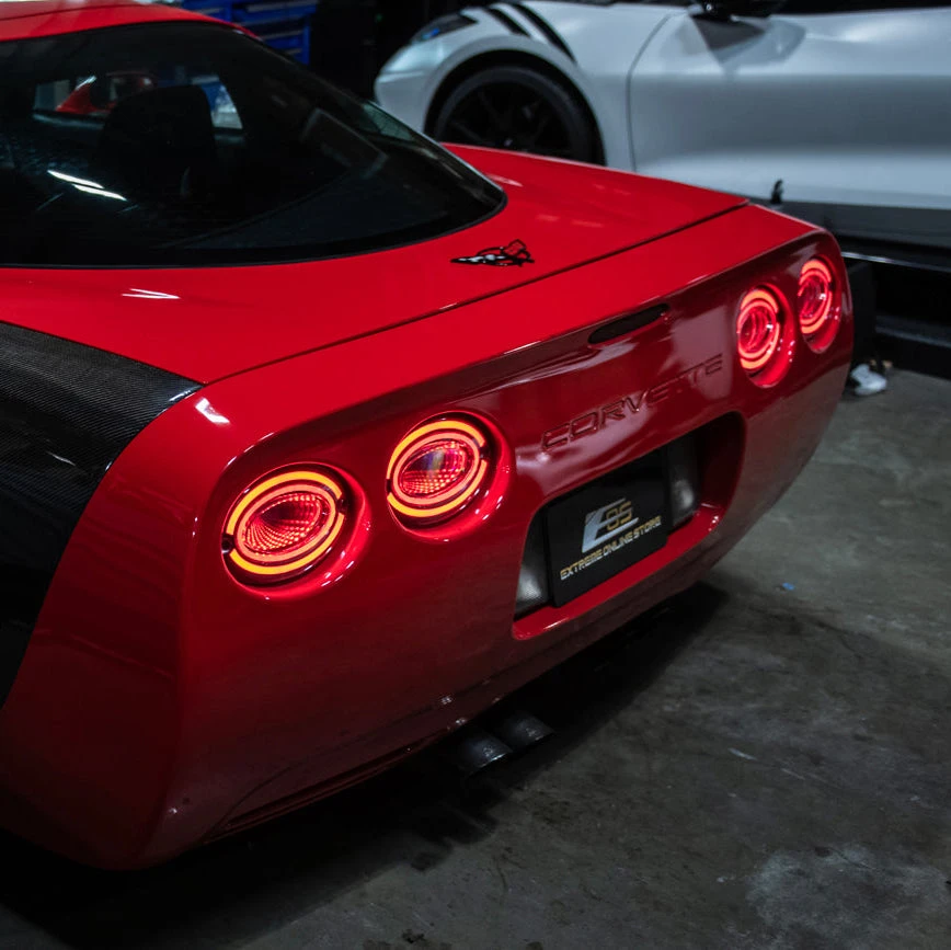 EOS Infinity Style LED Tail Lights - Clear Lens - 97-04 C5 Corvette (TL-1408-CL)
