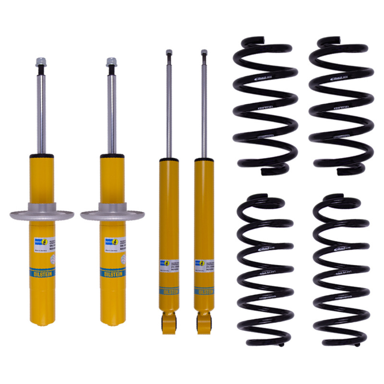 Bilstein B12 2009 Audi A4 Quattro Base Front and Rear Suspension Kit - 46-183330