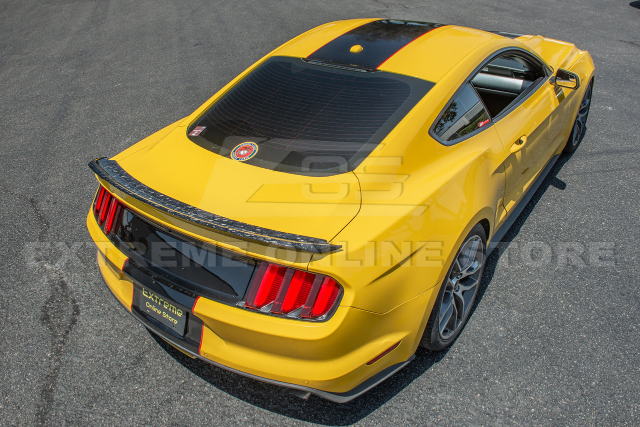 EOS GT350 Style Rear Spoiler - Forged Carbon Fiber - 15-23 Ford Mustang