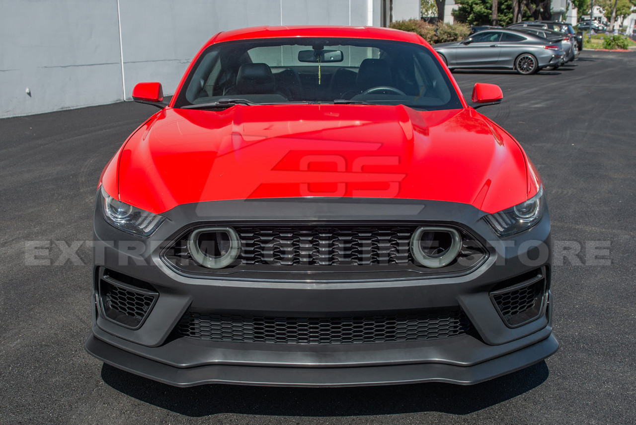 EOS Mach 1 Conversion Front Bumper Kit with LED - 18-23 Ford Mustang