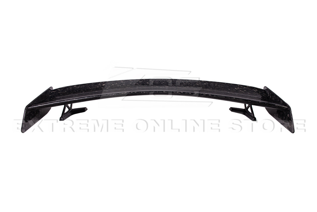 EOS GT500 High Wing Rear Spoiler - Forged Carbon Fiber - 15-23 Ford Mustang