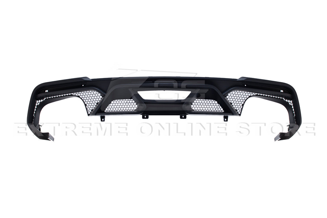 EOS GT500 Style Rear Diffuser for Quad Tips - 18-23 Ford Mustang