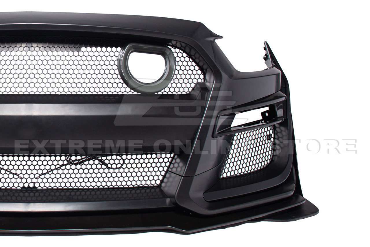 EOS GT500 Conversion Front Bumper Kit w. LED Grill - 15-17 Ford Mustang