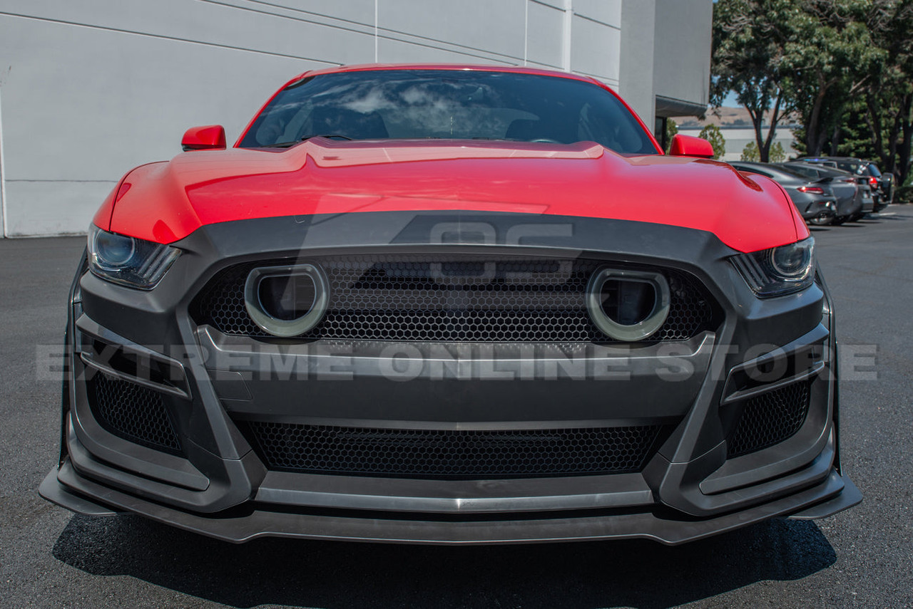 EOS GT500 Conversion Front Bumper Kit w. LED Grill - 15-17 Ford Mustang