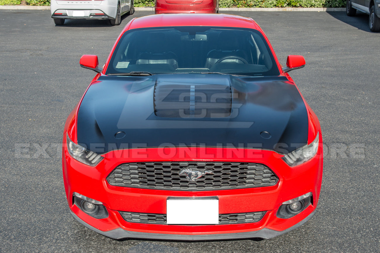 EOS GT500 Style Aluminum Hood - 15-17 Ford Mustang