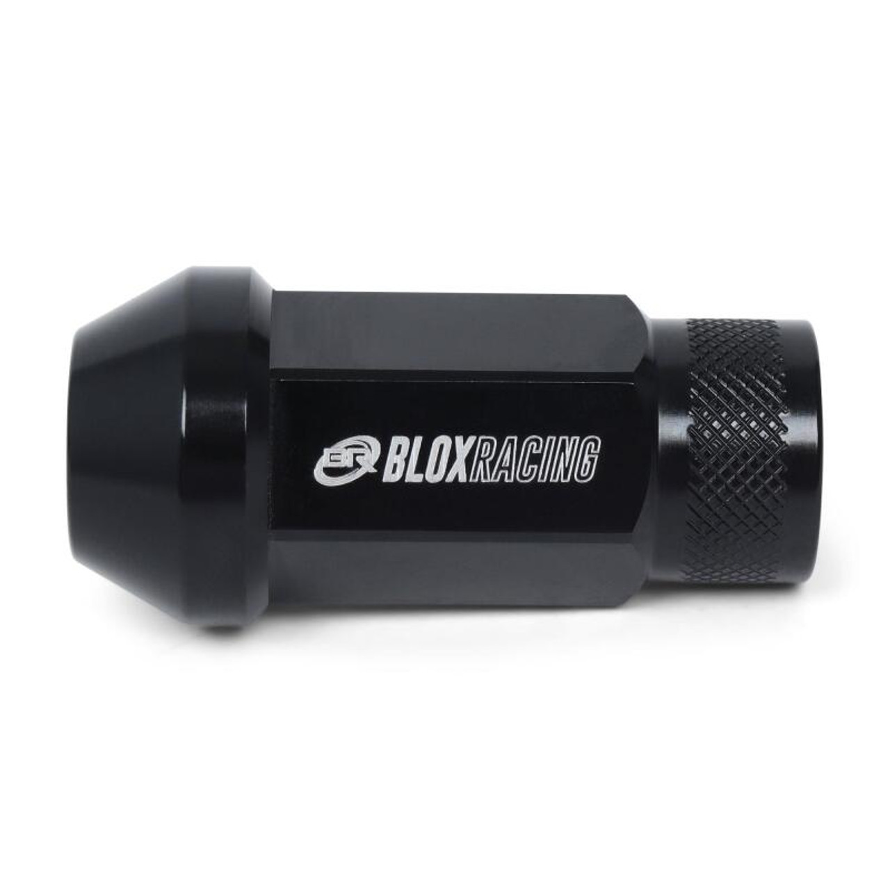 BLOX Racing Street Series Forged Lug Nuts - Black 12 x 1.25mm - Set of 16 - BXAC-00106-SSBK