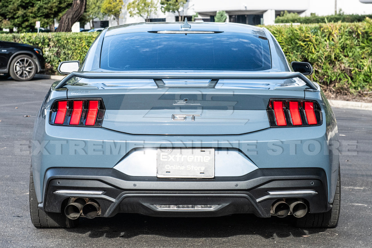 EOS Tail Light Bezel Covers - Carbon Fiber - 2024+ Ford Mustang