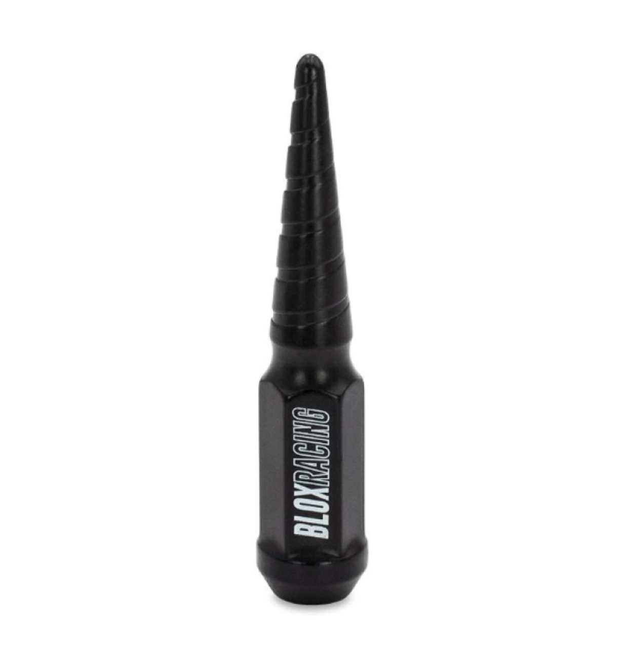 BLOX Racing Spike Forged Lug Nuts - Flat Black 12 x 1.25mm - Single - BXAC-00154-SP