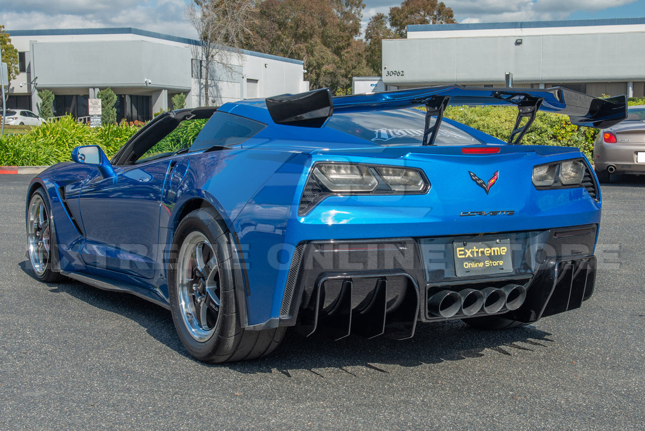 EOS Rear Bumper Diffuser Add-On - Carbon Flash Metallic - C7 Stingray / GS / Z06