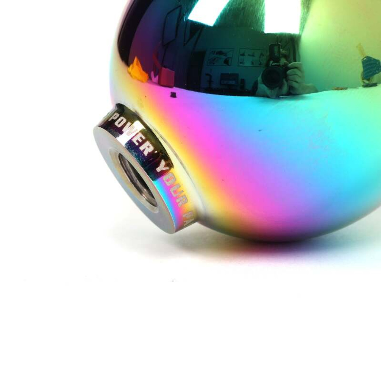 BLOX Racing V2 - 490 Limited Series Spherical Shift Knob 12X1.25 - Neo Chrome - BXAC-00242-NEO-V2