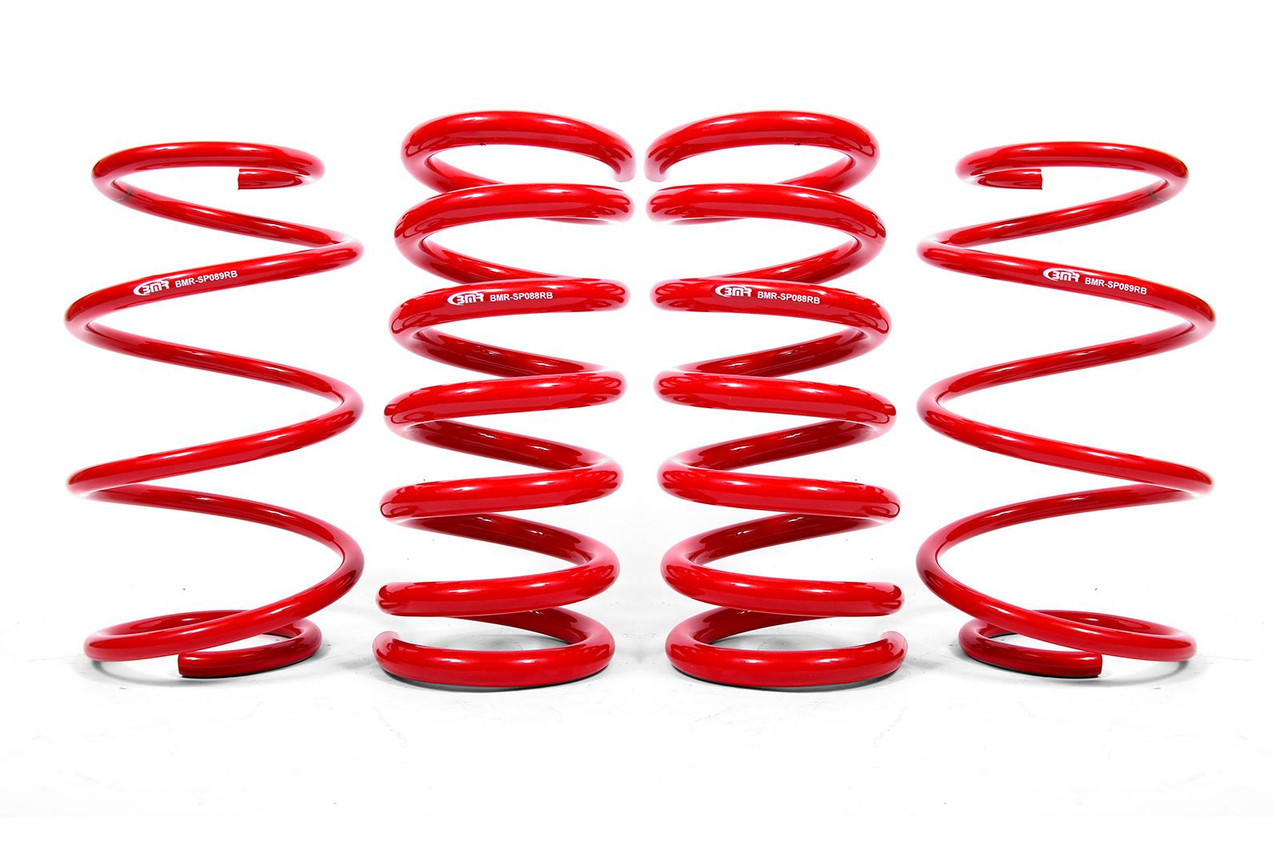 BMR Lowering Springs - Set of 4 - Minimum Drop Drag Version - S550 / S650 Mustang