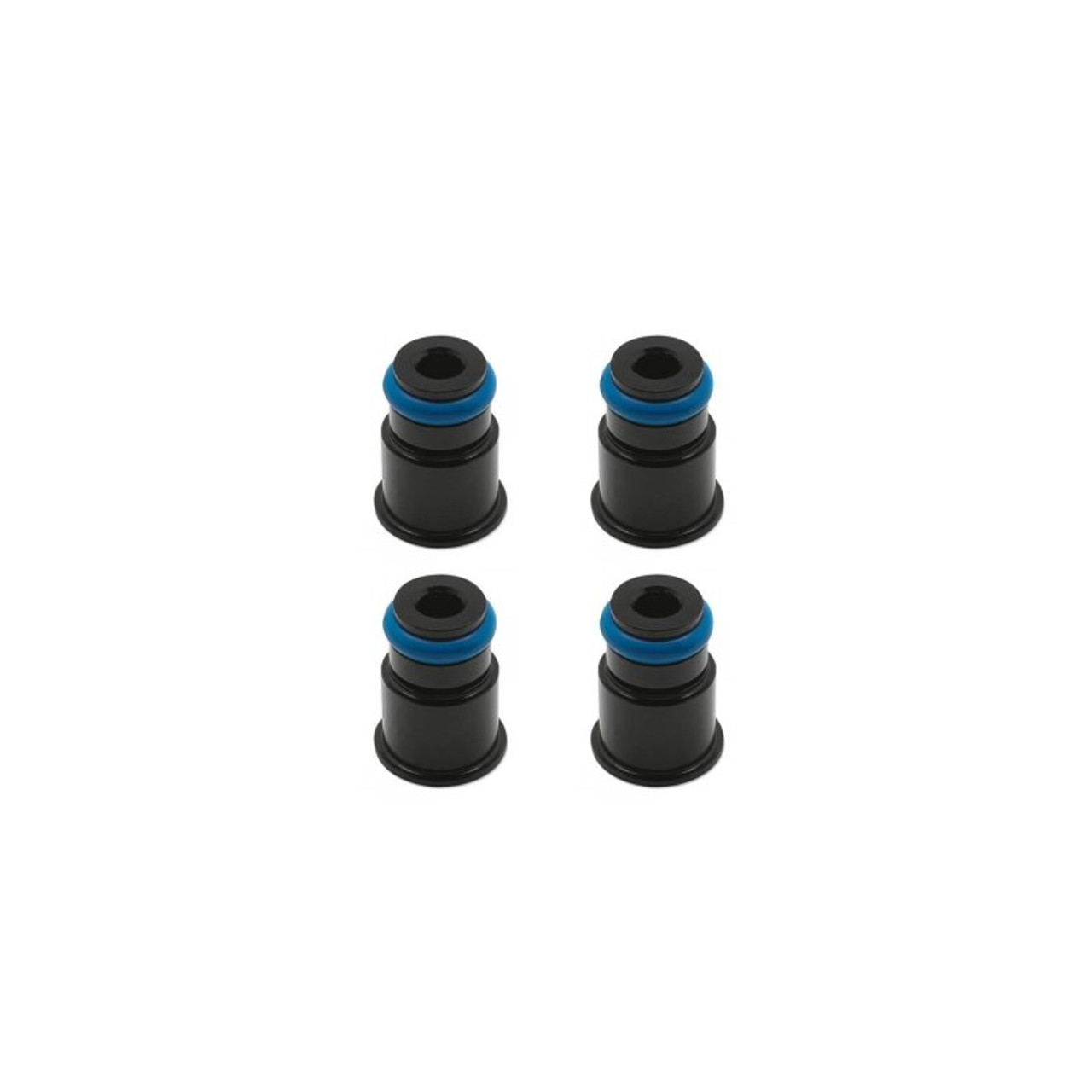 BLOX Racing 11mm Adapter Top (1/2in) w/Viton O-Ring & Retaining Clip (Set of 4) - BXEF-AT-11S-4