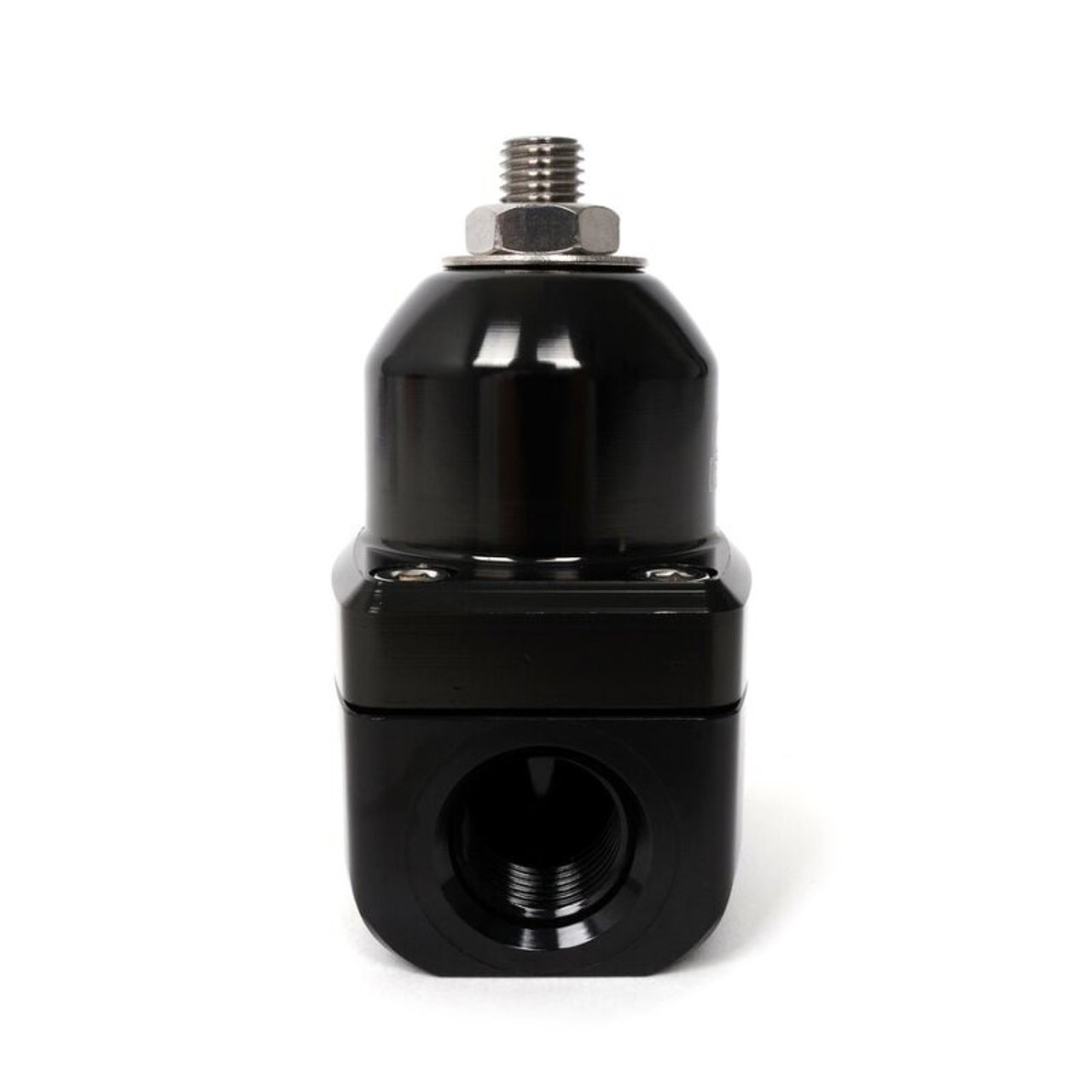 BLOX Racing 2-Port Design Black/Black Adjustable Fuel Pressure Regulator - BXFU-00410-BKB