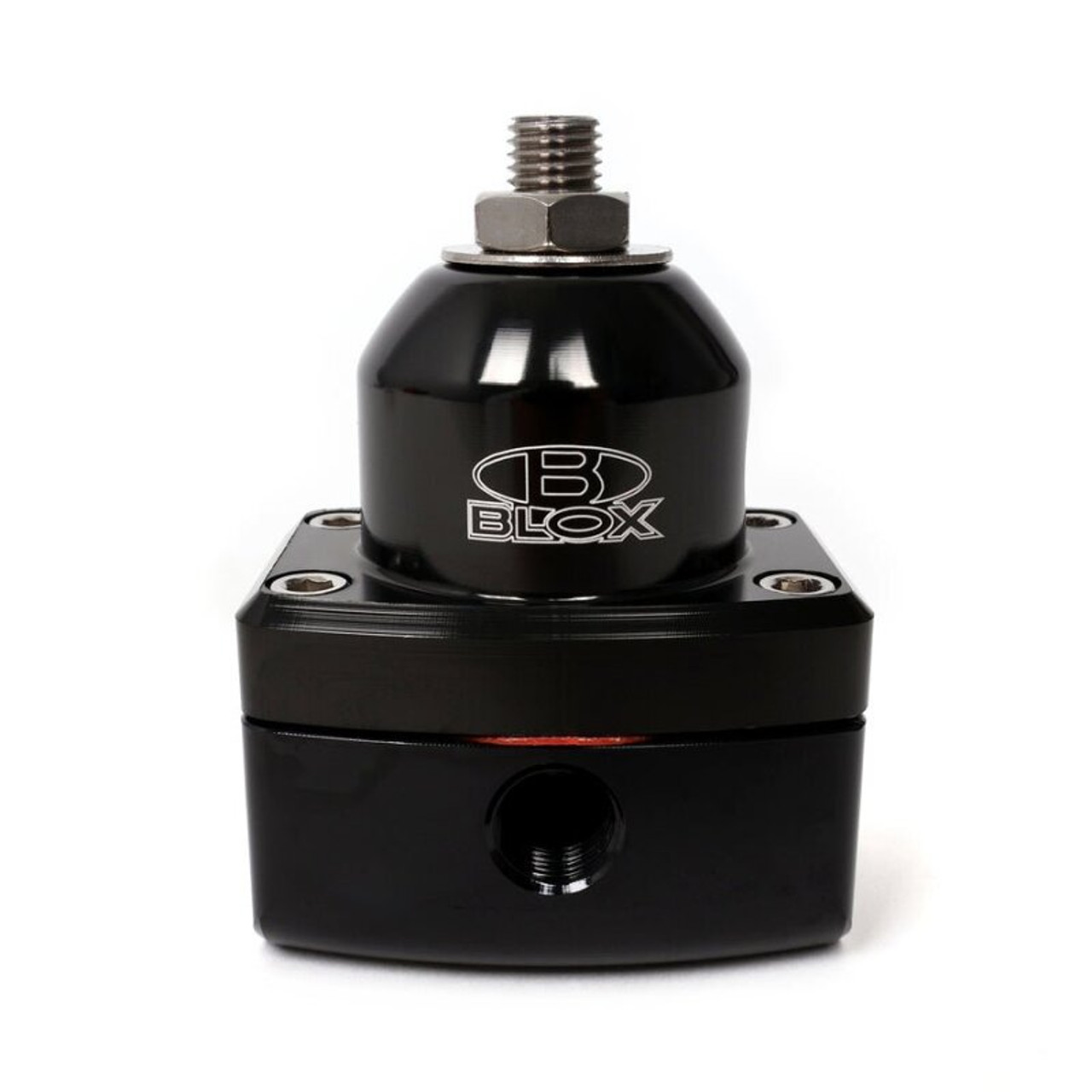 BLOX Racing 2-Port Design Black/Black Adjustable Fuel Pressure Regulator - BXFU-00410-BKB