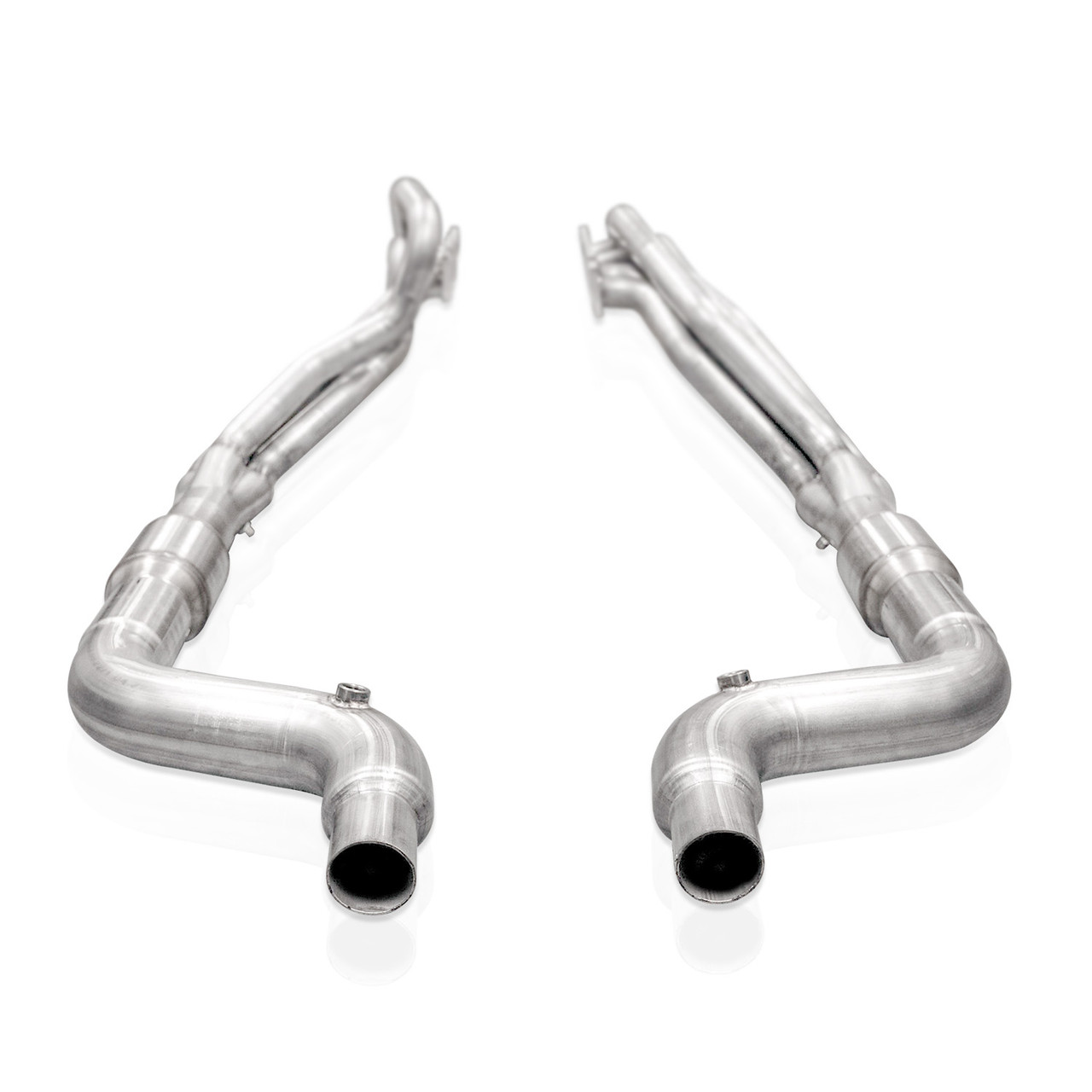 Stainless Works 1 7/8" Long Tube Headers w. High Flow Cats / Factory Connect - S550 / S650 Mustang