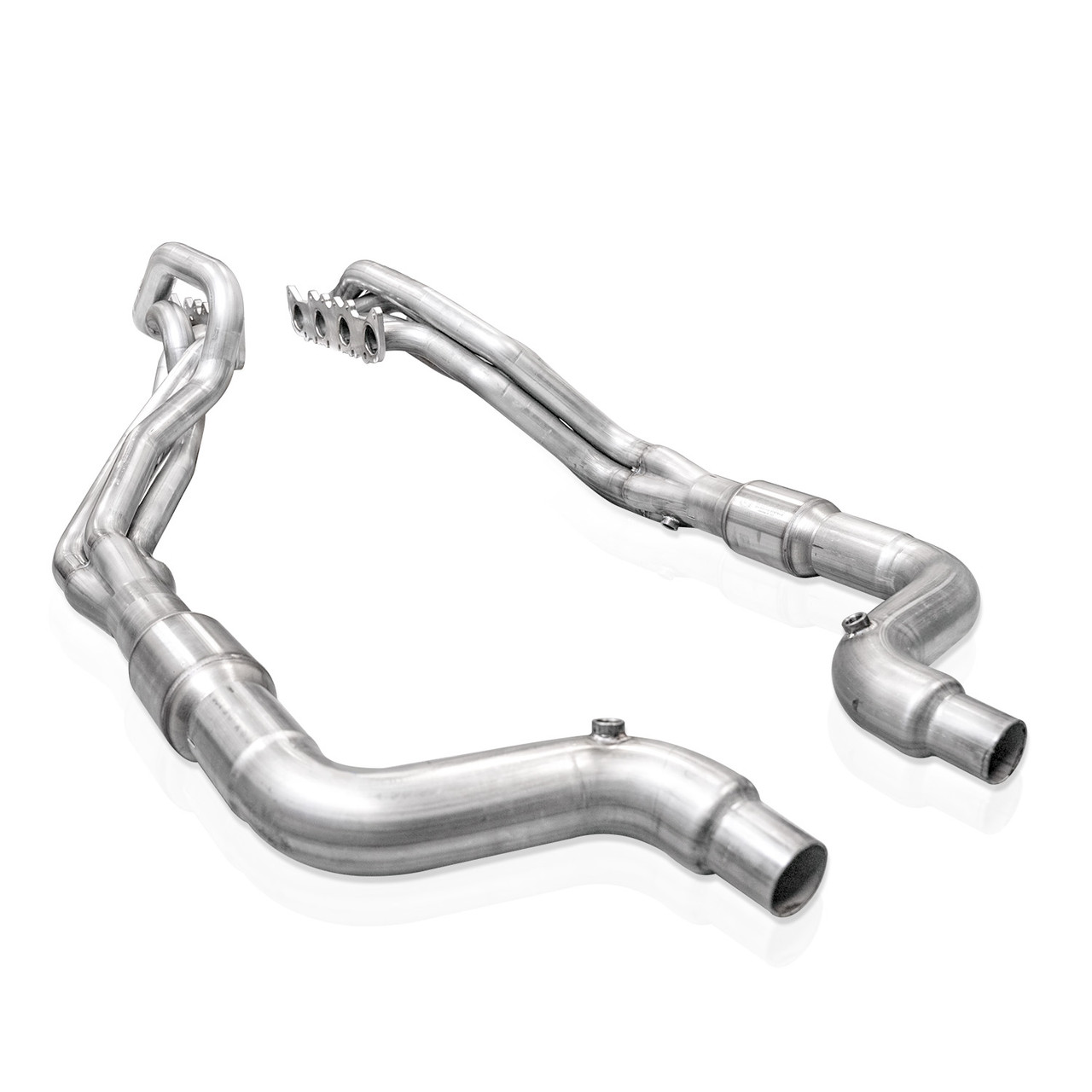 Stainless Works 1 7/8" Long Tube Headers w. High Flow Cats / Factory Connect - S550 / S650 Mustang (M24HCAT)
