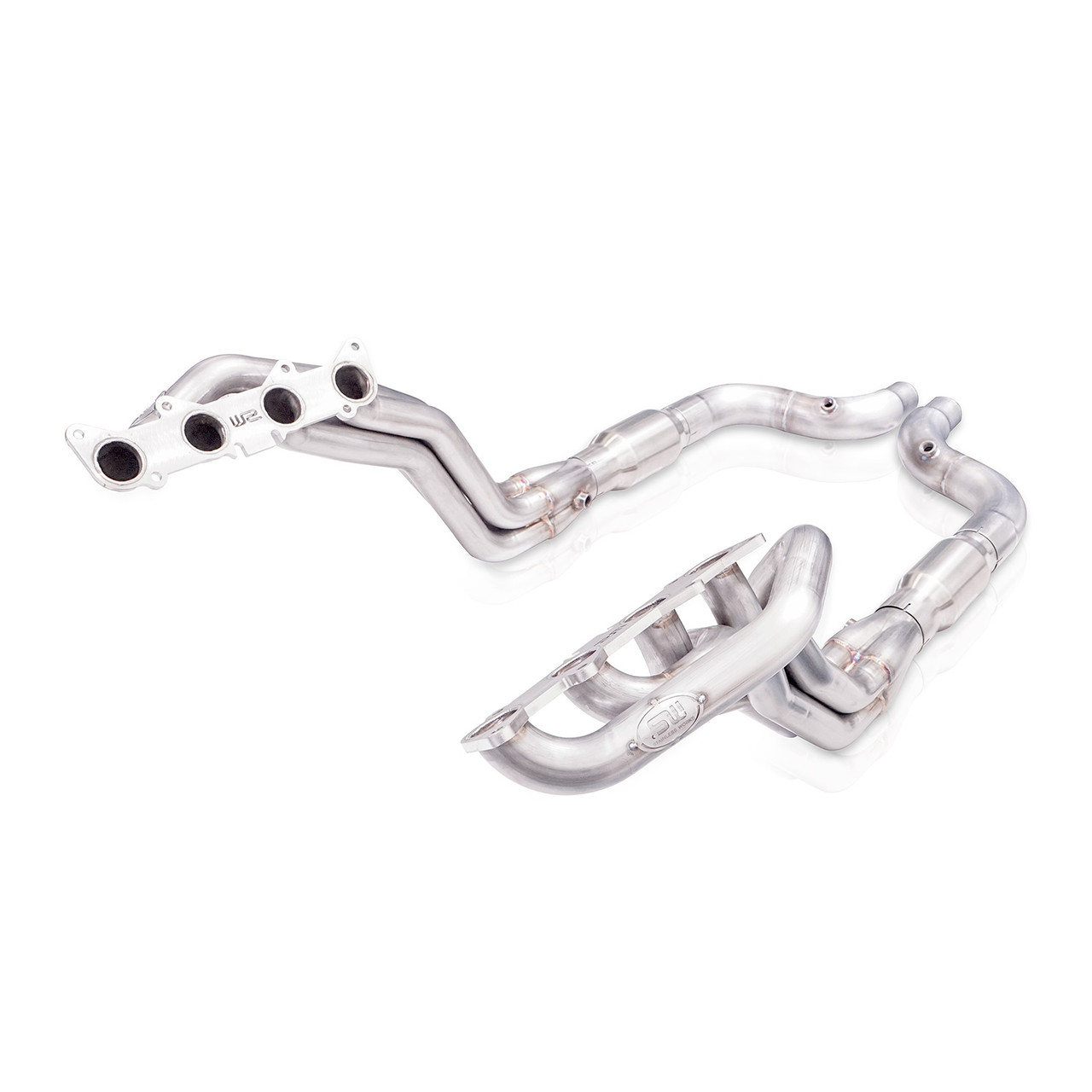 Stainless Power 1 7/8" Long Tube Headers w. High Flow Cats / Factory Connect - S550 Mustang GT