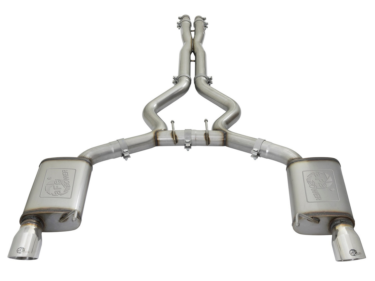 aFe Power Mach Force-XP Catback Exhaust w. Polished Tips - 15-17 Mustang GT
