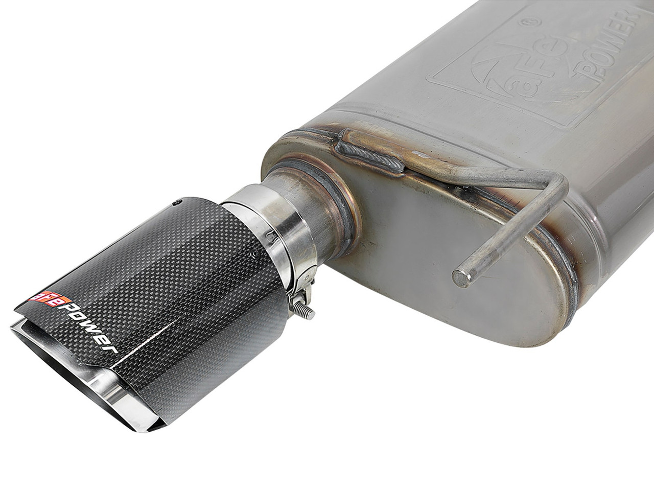 aFe Power Mach Force-XP Axleback Exhuast w. Carbon Fiber Tips - 15-17 Mustang GT