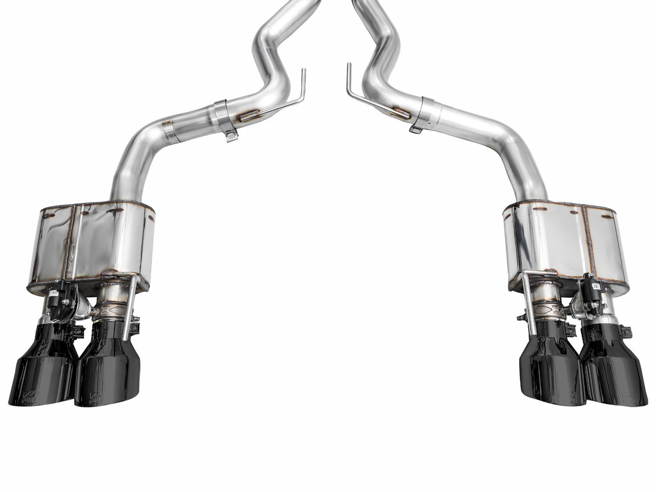 AWE SwitchPath Catback Exhaust - Quad Diamond Black Tips - 2024+ S650 Mustang Dark Horse