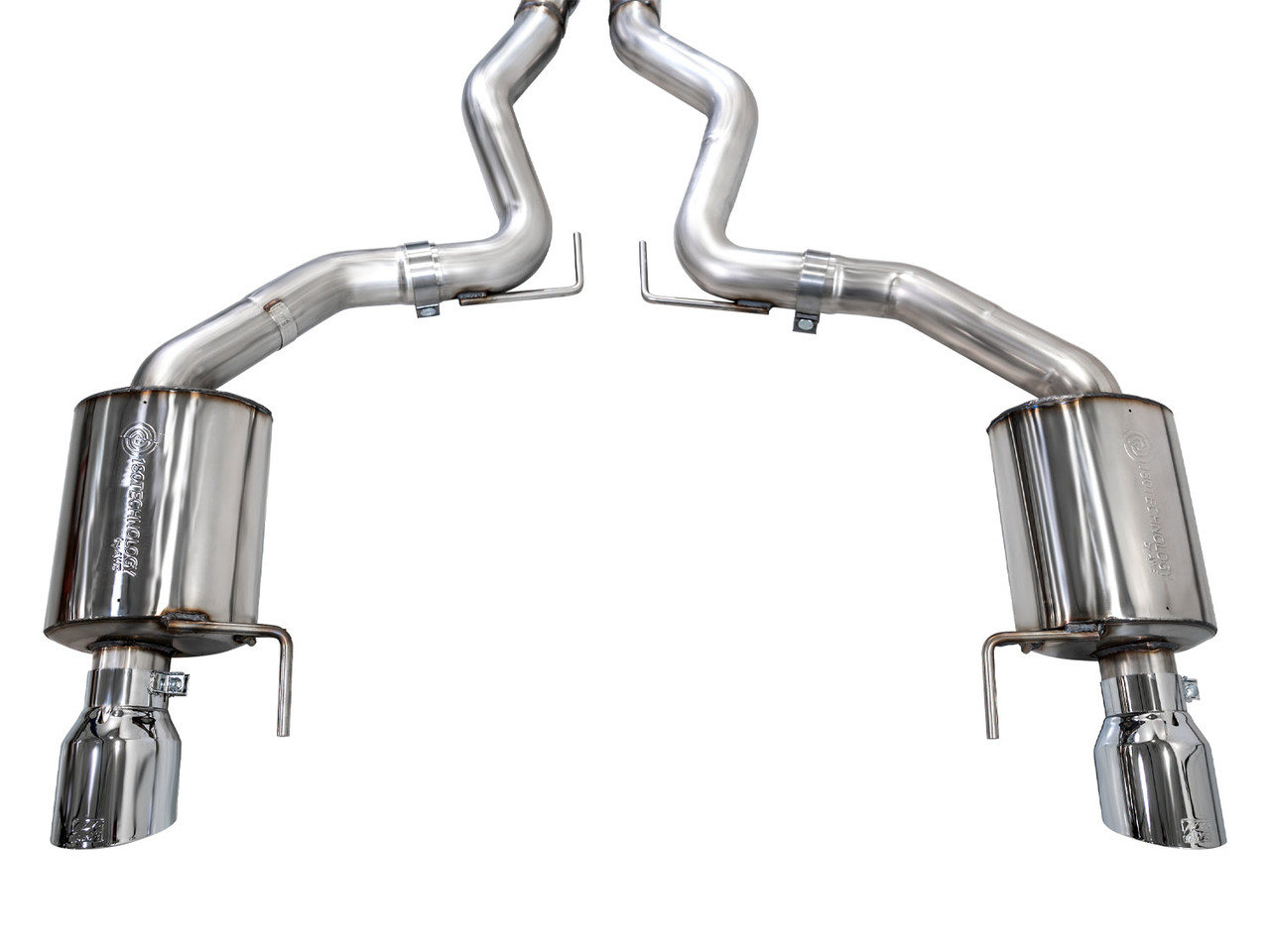 AWE Touring Edition Catback Exhaust - Dual Chrome Tips - 2024+ S650 Mustang GT