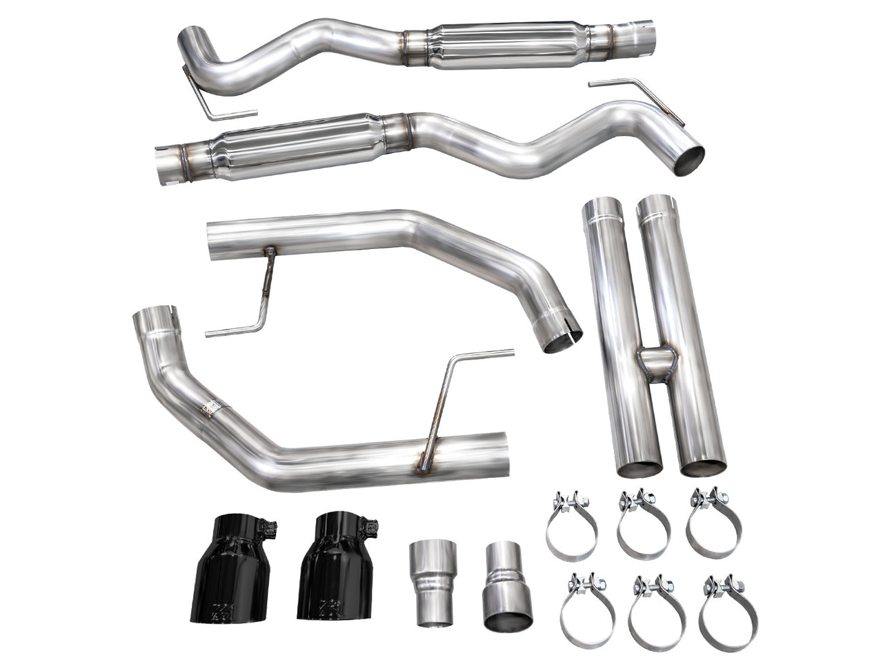 AWE Track Edition Catback Exhaust - Dual Diamond Black Tips - 2024+ S650 Mustang GT