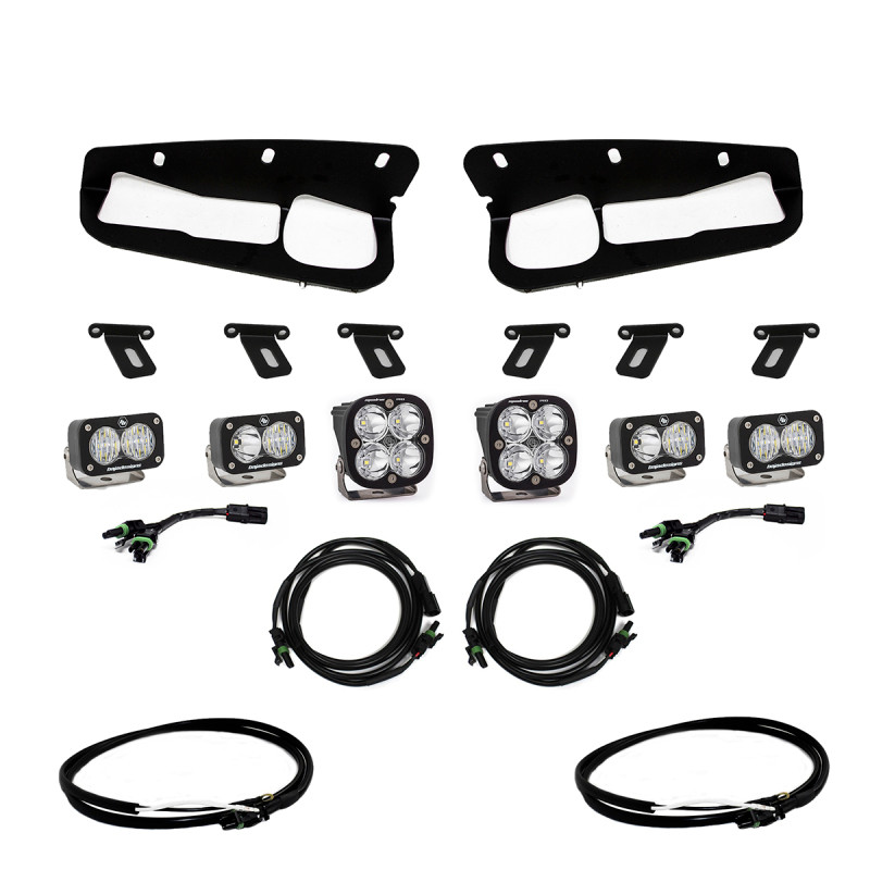 Baja Designs 2021+ Ford Bronco Fog Pocket Kit 21-Up Pro w/Upfitter - 447763UP