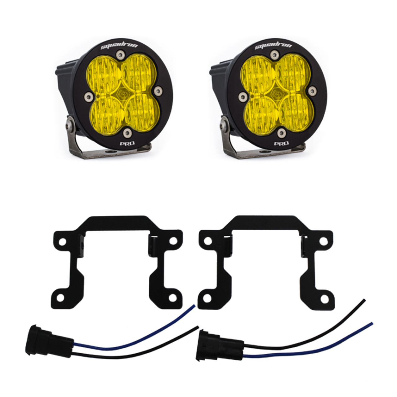 Baja Designs 2019+ Ram 2500/3500 Big Horn Sports Fog Pocket Kit W/C - Amber - 448035