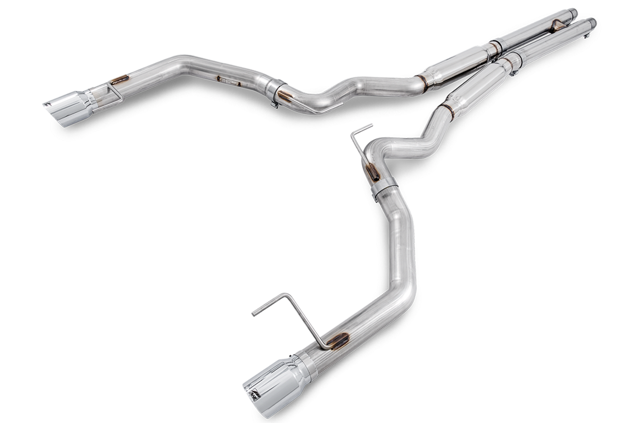 AWE Track Edition Catback Exhaust - Dual Chrome Tips - 15-17 S550 Mustang GT