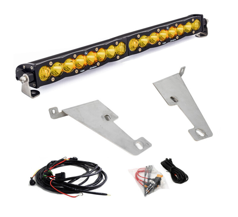 Baja Designs 2022 Toyota Tundra 20in S8 Behind Bumper Light Mount Kit - Amber - 448077 User 1