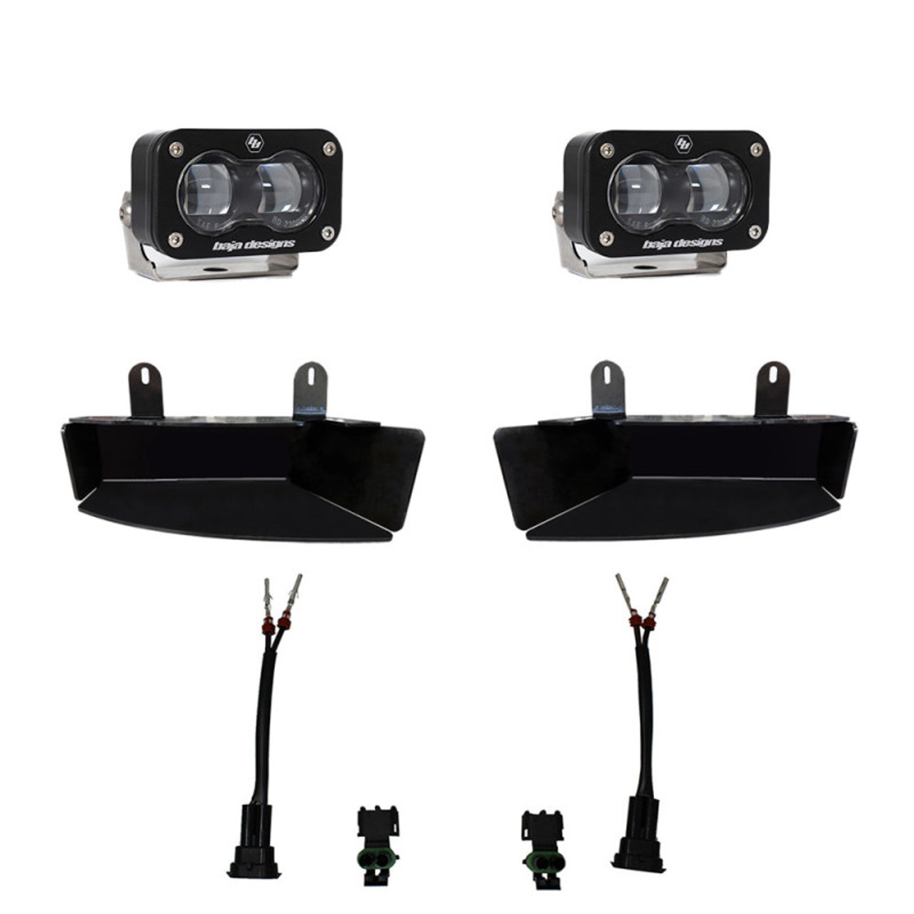 Baja Designs 19-22 Dodge RAM 2500/3500 S2 SAE Fog Pocket Light Kit - Clear - 448165