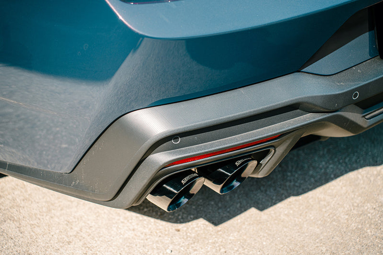 Corsa Xtreme Valved Catback Exhaust / Straight Cut Black PVD Tips - 2024+ S650 Mustang Dark Horse