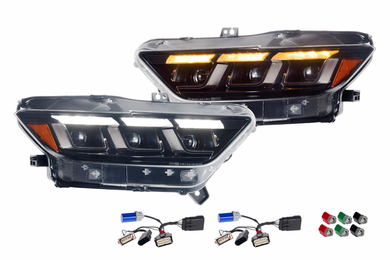 うっしー  MANUALALPHABET BEAMSLIGHTS モッズ Morimoto XB LED Headlights - 15-17 Mustang GT (LF2-410)