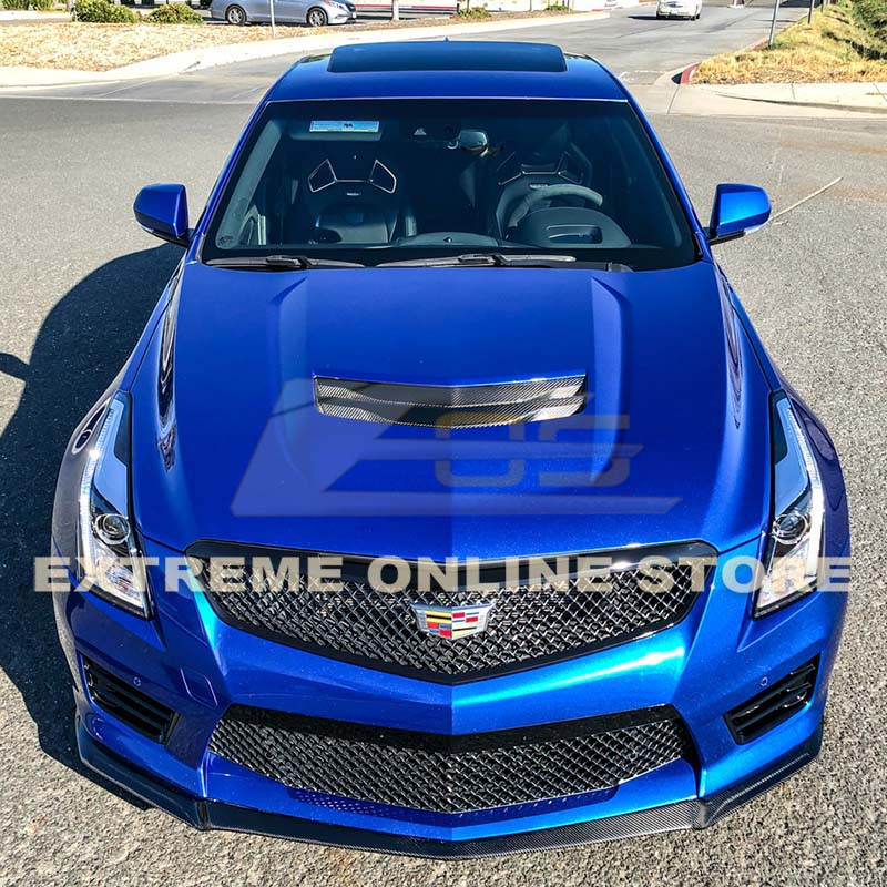 EOS Front Splitter Carbon Fiber Cadillac ATSV (FLIP243BKCF)