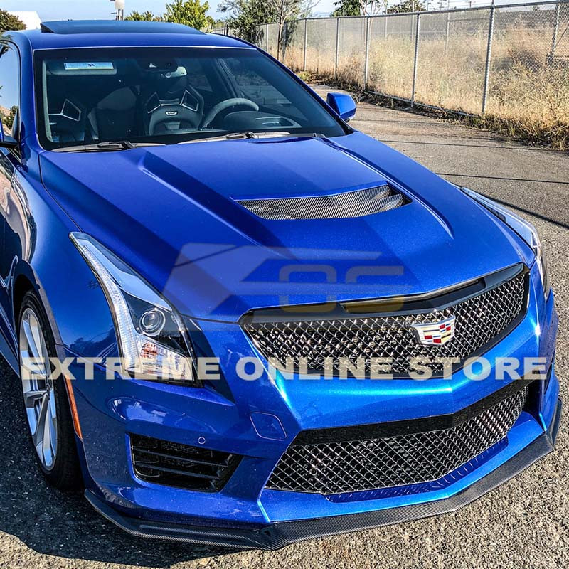 EOS Front Splitter Carbon Fiber Cadillac ATSV (FLIP243BKCF)