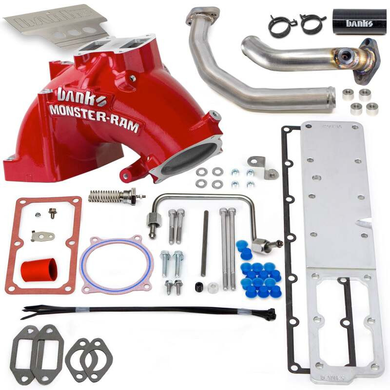 Banks Power 19-24 Ram 3500/4500/5500 6.7L Diesel Monster-Ram Intake System w/Fuel Line - Red - 42805-R
