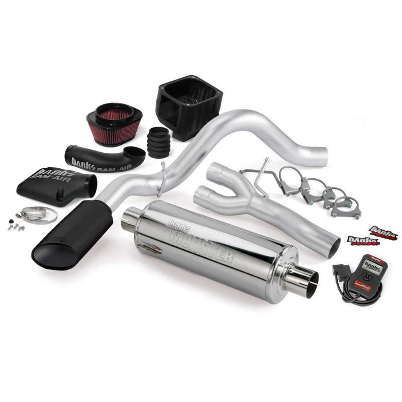 Banks Power 10 Chevy 5.3L CCSB FFV Stinger System - SS Single Side-Exit Exhaust w/ Black Tip - 48046-B