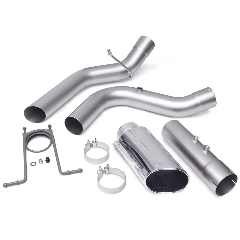 Banks Power 17+ GM Duramax L5P 2500/3500 Monster Exhaust System - SS Single Exhaust w/ Chrome Tip - 48947